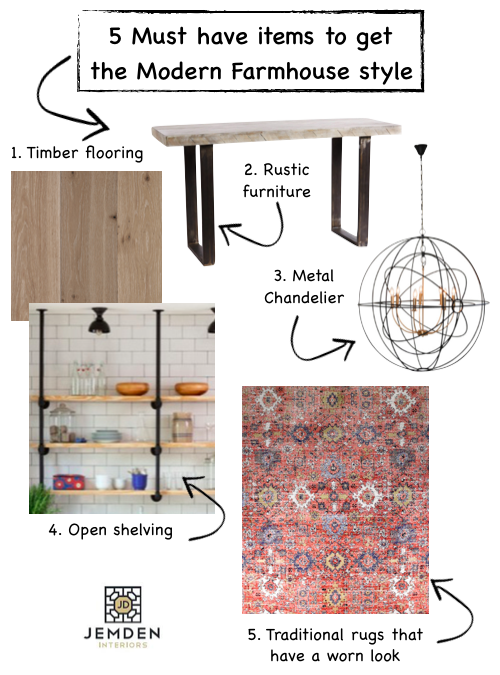 modern farmhouse style