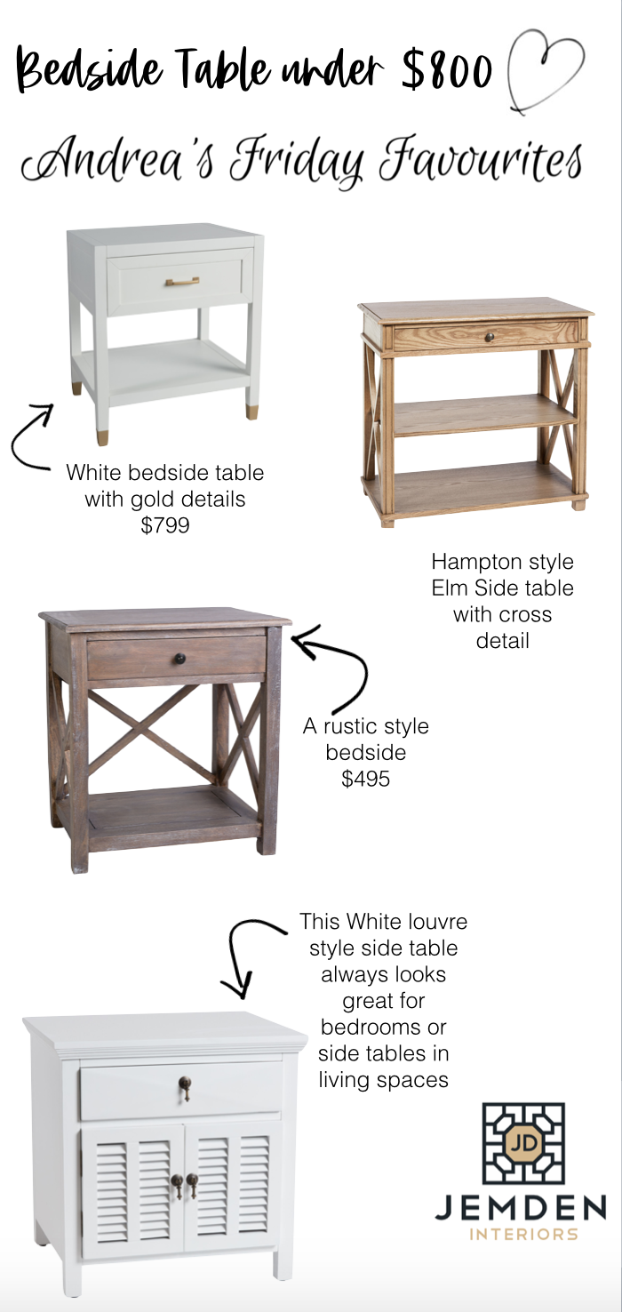 bedside tables