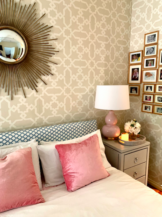 Hamptons wallpaper- Bedroom