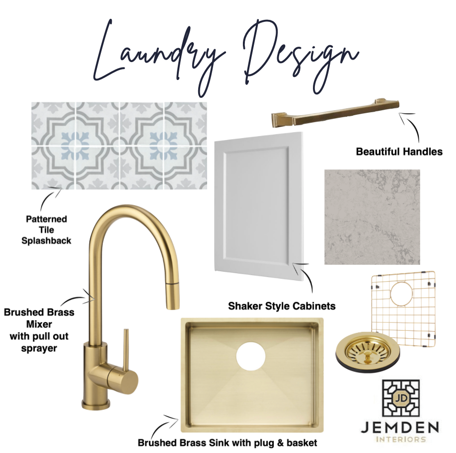 Modern Hamptons Laundry Design