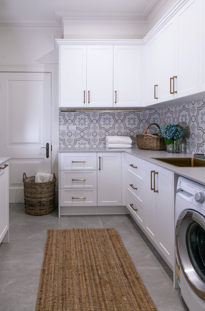 Modern Hamptons laundry