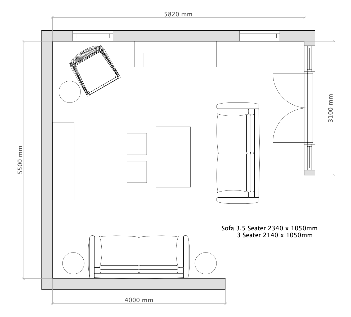 family room layout